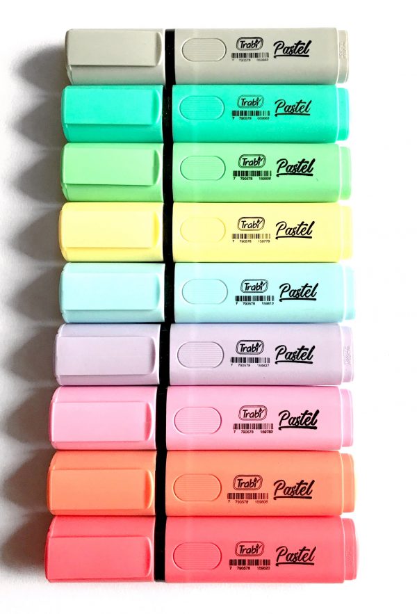 Resaltadores TRABI pastel x9