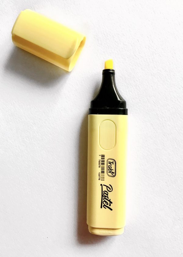 Resaltador TRABI PASTEL AMARILLO