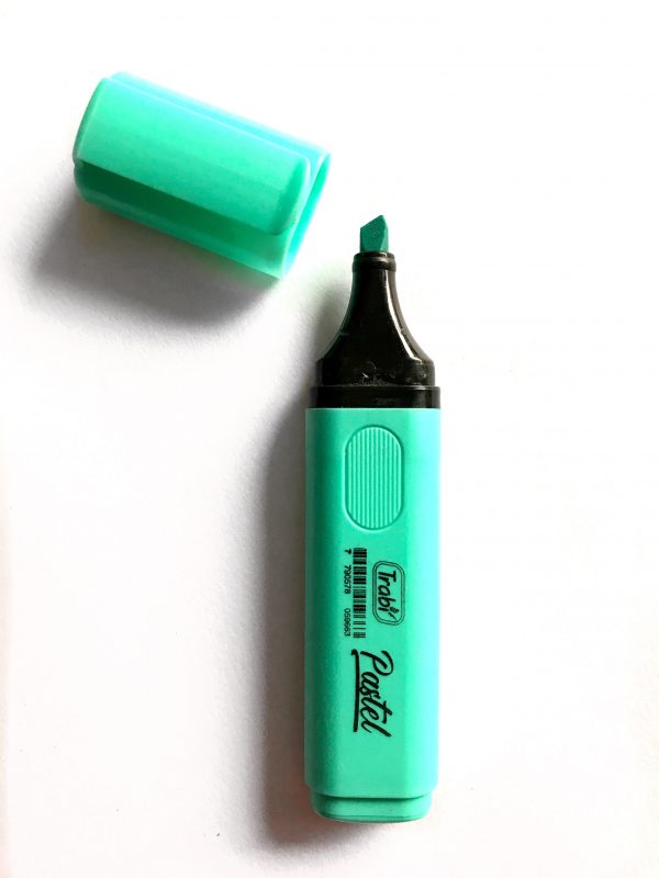 Resaltador TRABI PASTEL TURQUESA
