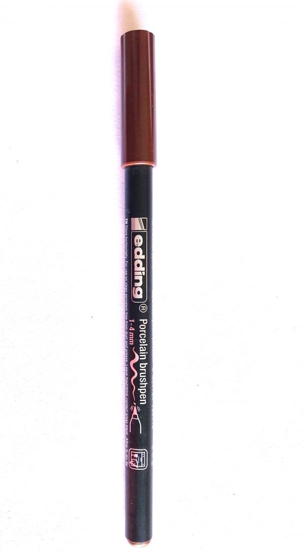 Marcador EDDING porcelain brushpen MARRON
