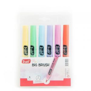 Trabi BIG BRUSH punta pincel Pastel x6