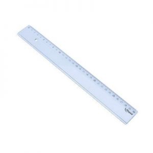 Regla plastica 20cm.