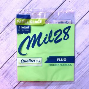 Papel glacé MIL28 FLUO 5HOJAS