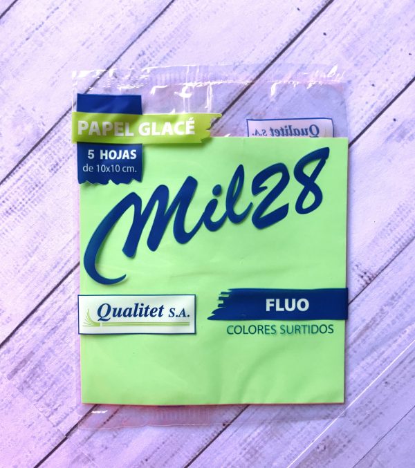 Papel glacé MIL28 FLUO 5HOJAS