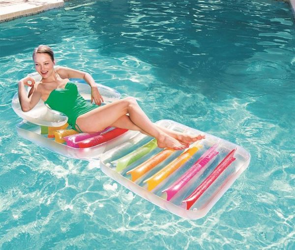 Colchoneta inflable con respaldo - Imagen 2