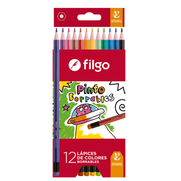 Lapices FILGO BORRABLES X12