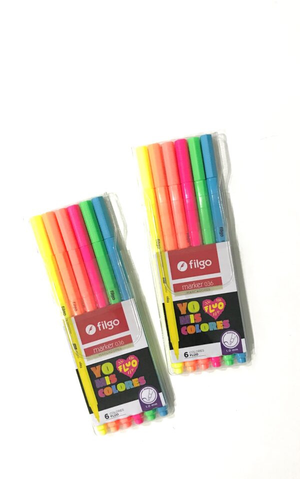 Marcadores FILGO fluo x6