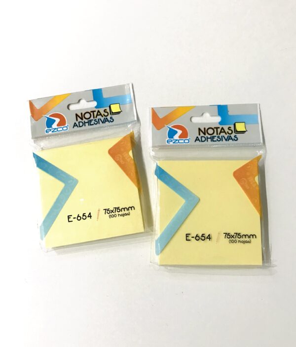 Notas adhesivas EZCO AMARILLAS