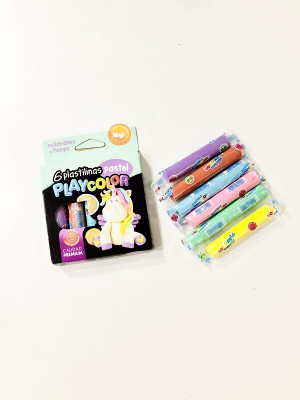 Plastilinas PLAYCOLOR PASTEL X6