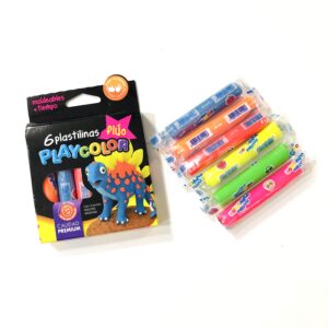 Plastilinas PLAYCOLOR FLUO X6