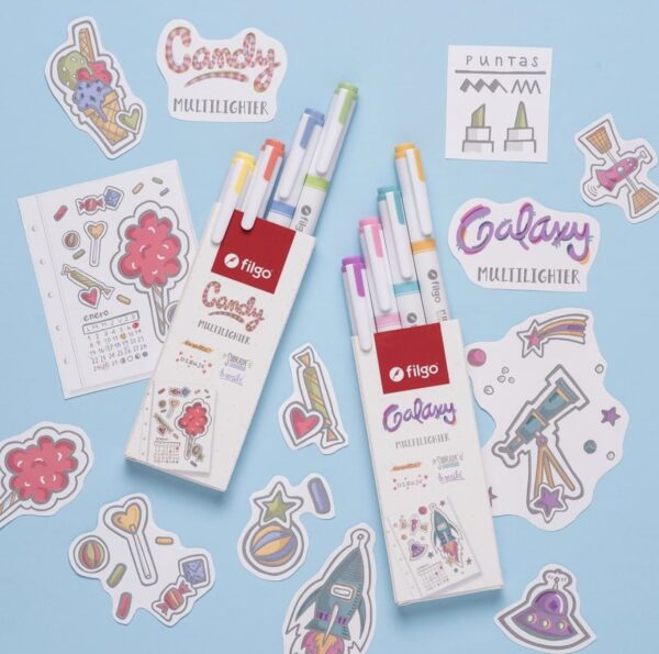 Resaltadores FILGO CANDY MULTILIGHTER X4