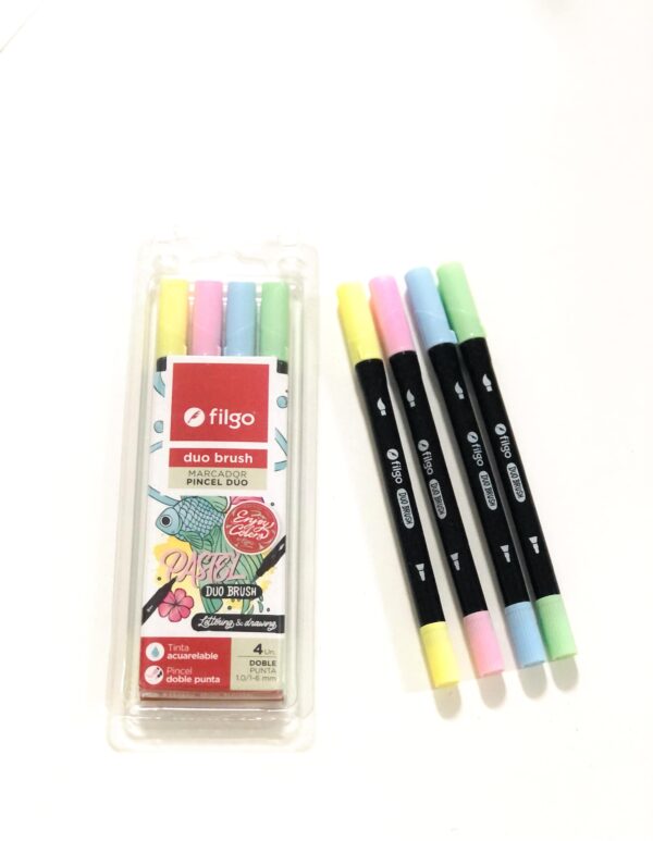 Marcadores FILGO duo brush PASTEL X4 OUTLET