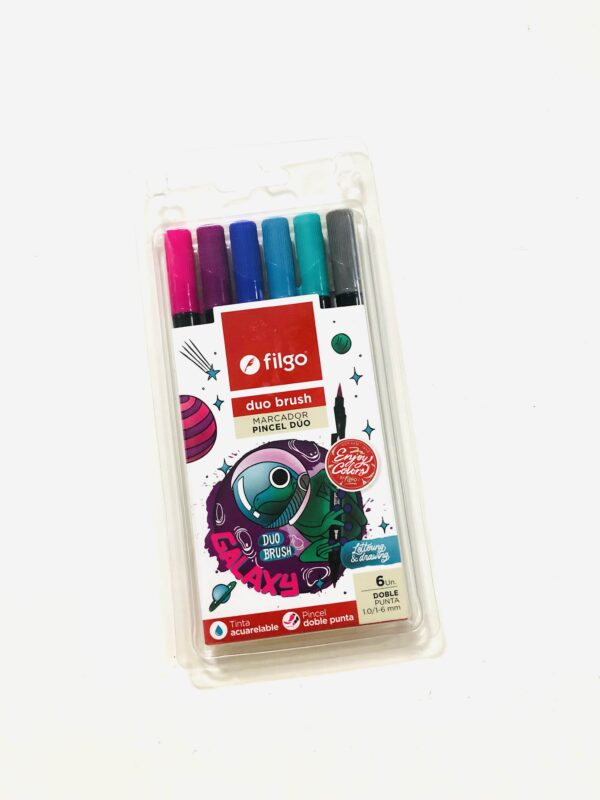Marcadores FILGO duo brush GALAXY X6