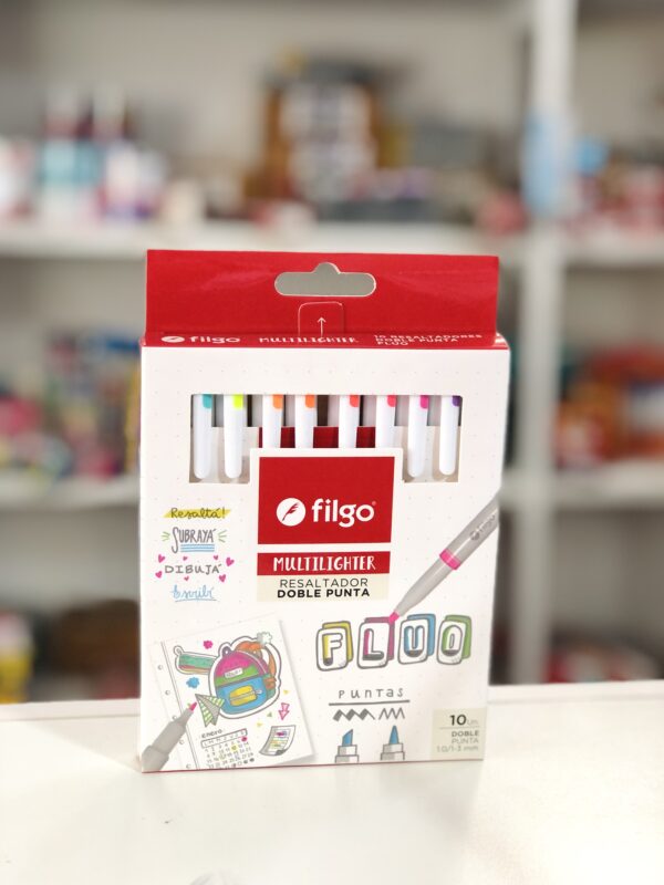 Resaltadores FILGO multilighter fluo x10
