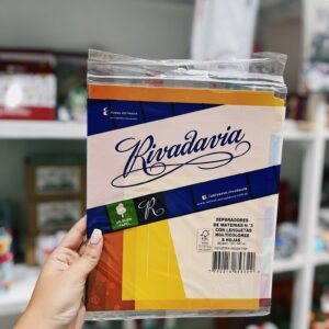 Separadores RIVADAVIA NUM 3 x6 con lengüeta