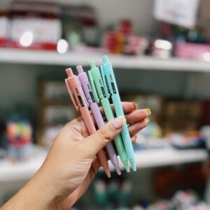 Lapiceras EZCO lenno pasteles tinta azul o negra