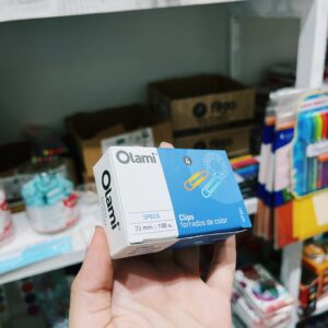 Clips de colores OLAMI por 100 unidades 33mm