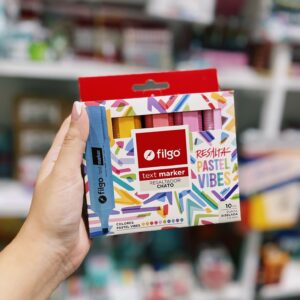 Resaltadores FILGO text marker pastel vibes por 10
