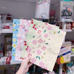 Sobre plástico A4 FLORES