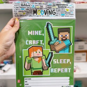 Separadores de materias NUM3 escolar MINECRAFT X6