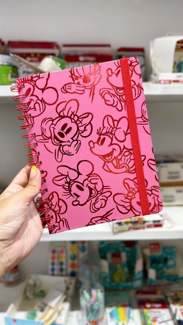 Cuaderno A5 MOOVING Minnie rojo