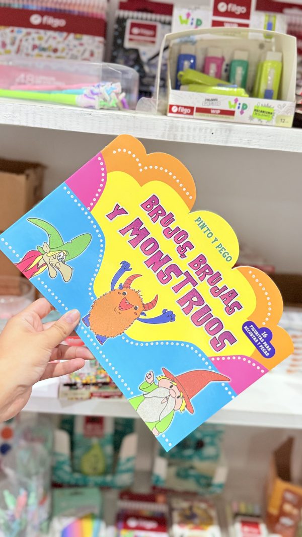 Libro para colorear PINTO Y PEGO | con figuritas