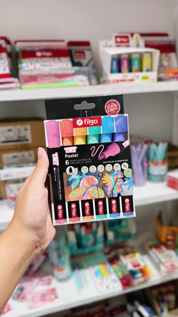 Marcadores pintura al agua FILGO TNT X6 pastel
