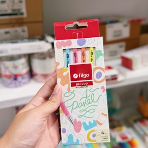 Lapiceras FILGO gel pop PASTEL X6