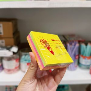 Cubo de notas adhesivas MEDORO FLUO