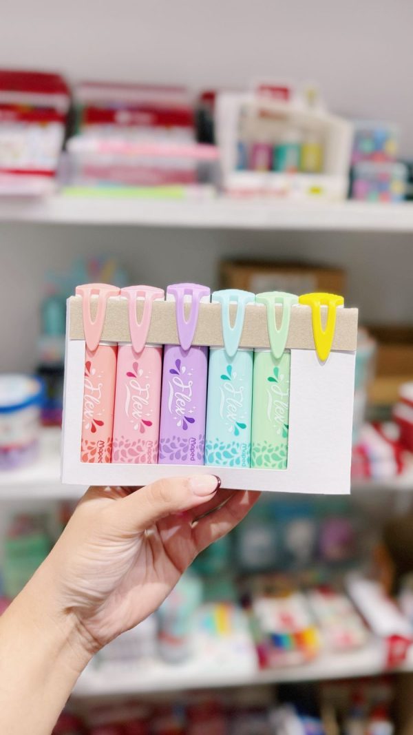 Set lettering MAPED 6 Resaltadores + 16 microfibras - Imagen 2